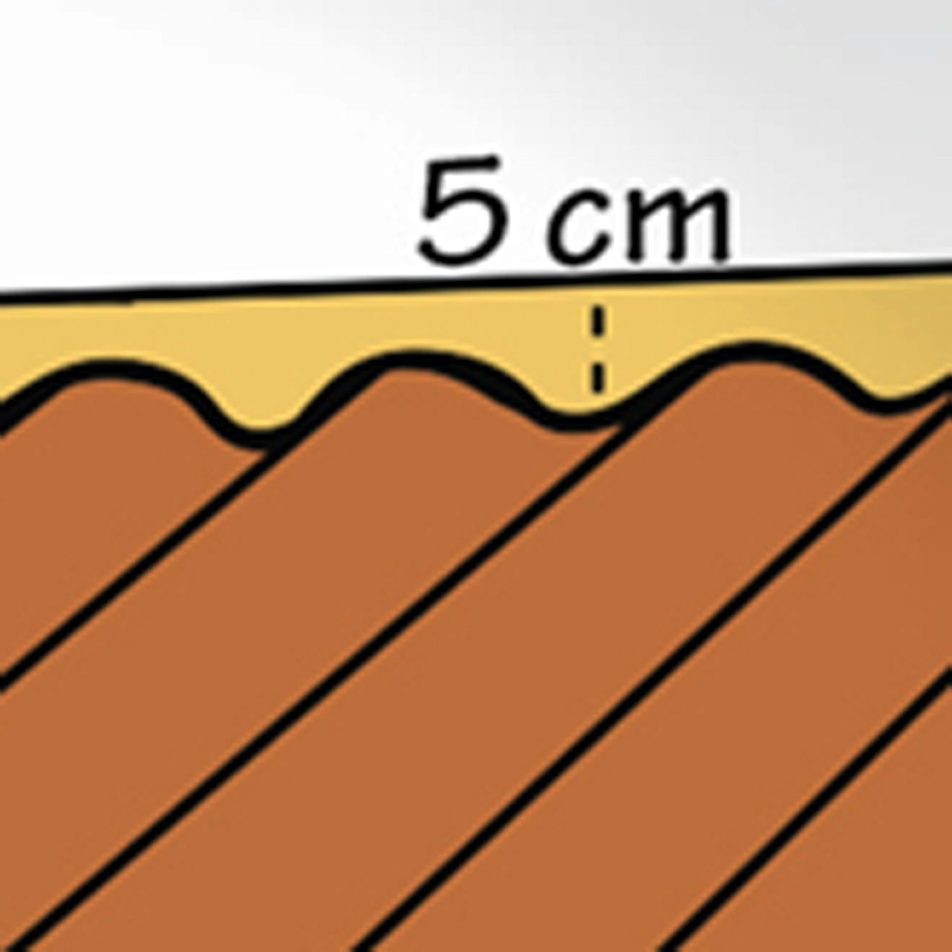 Heimwerker verlegt Dachplatten mit Überlappungen der einzelnen Wellplatten.