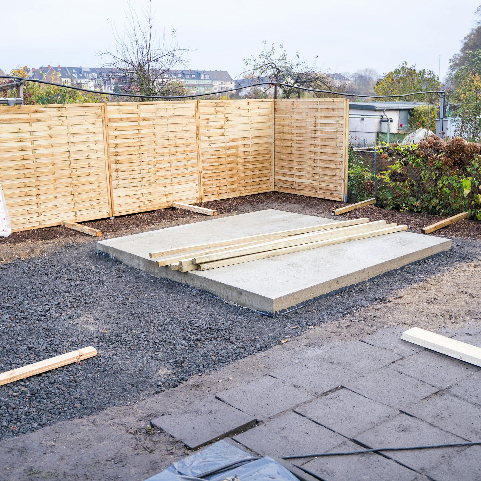 Alap egy kerti ház számára