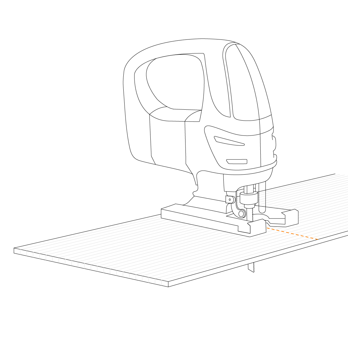 L’illustrazione mostra il taglio di un montante