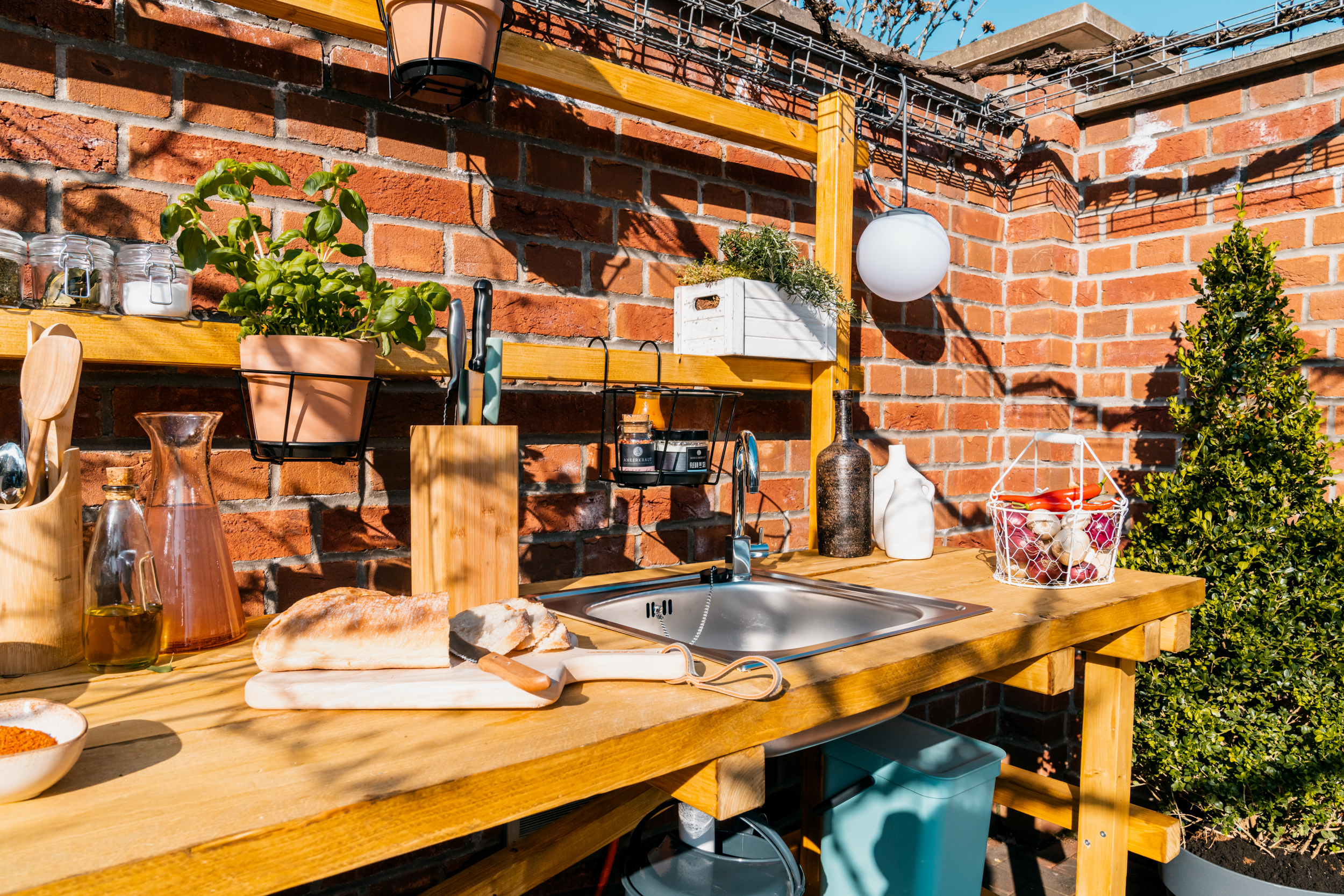 Outdoorküche erleichtert Grillvorbereitung