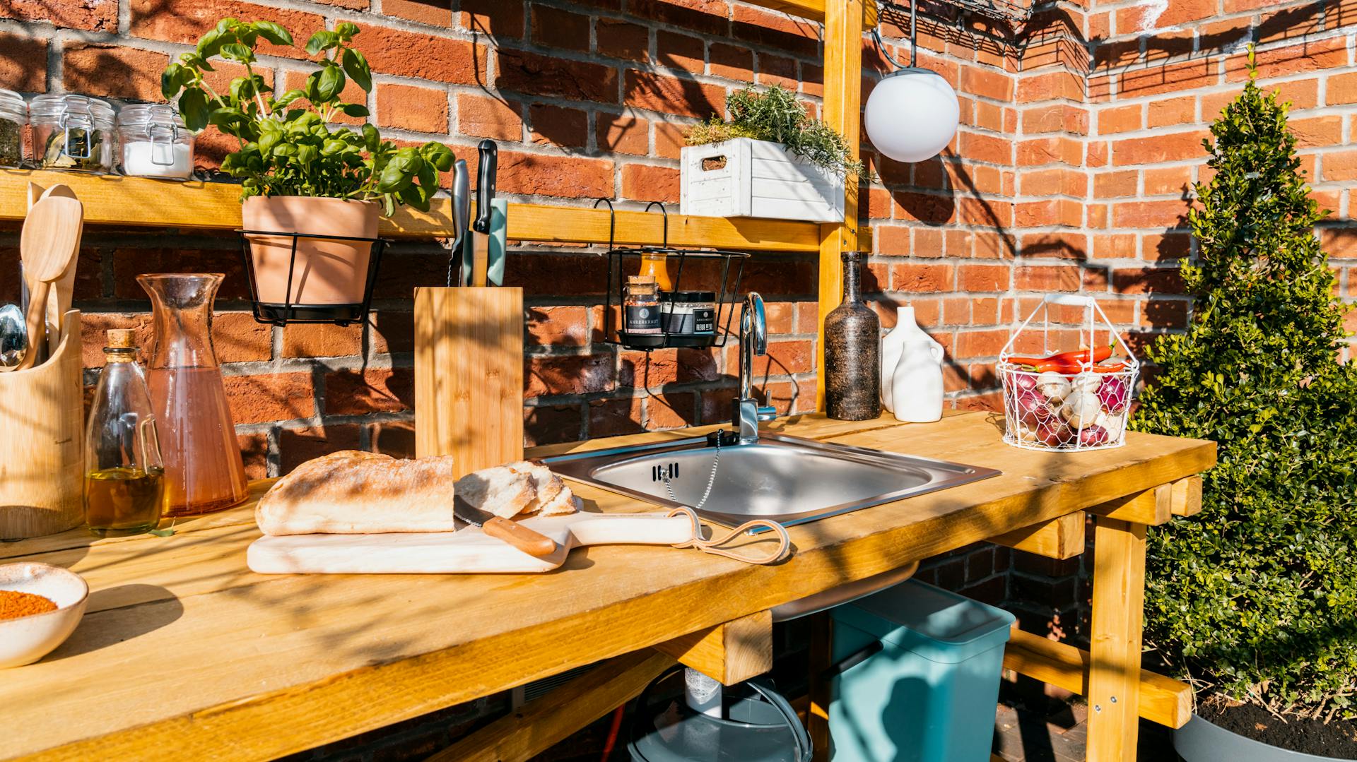 Outdoorküche erleichtert Grillvorbereitung