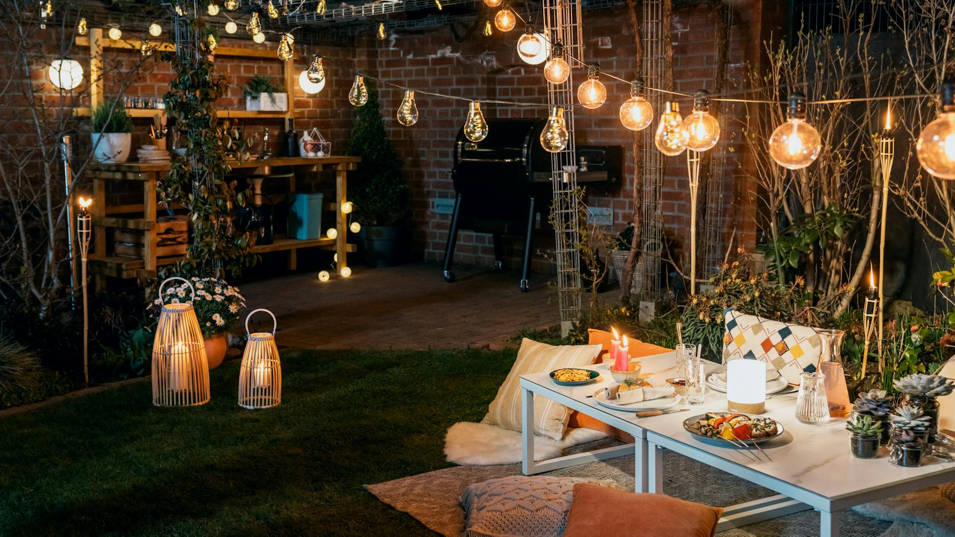 Gemütliche Atmospähre während des Grillens