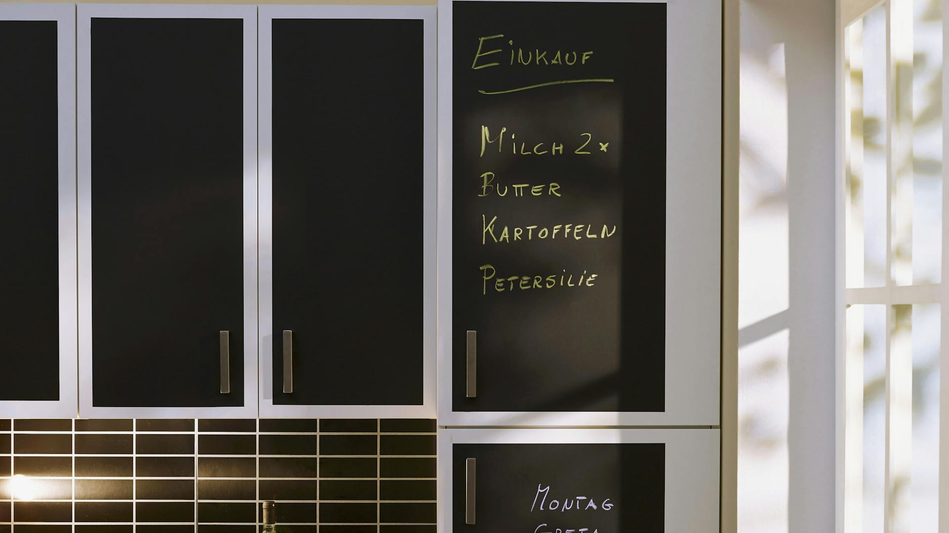 Tafelfolien am Schrank