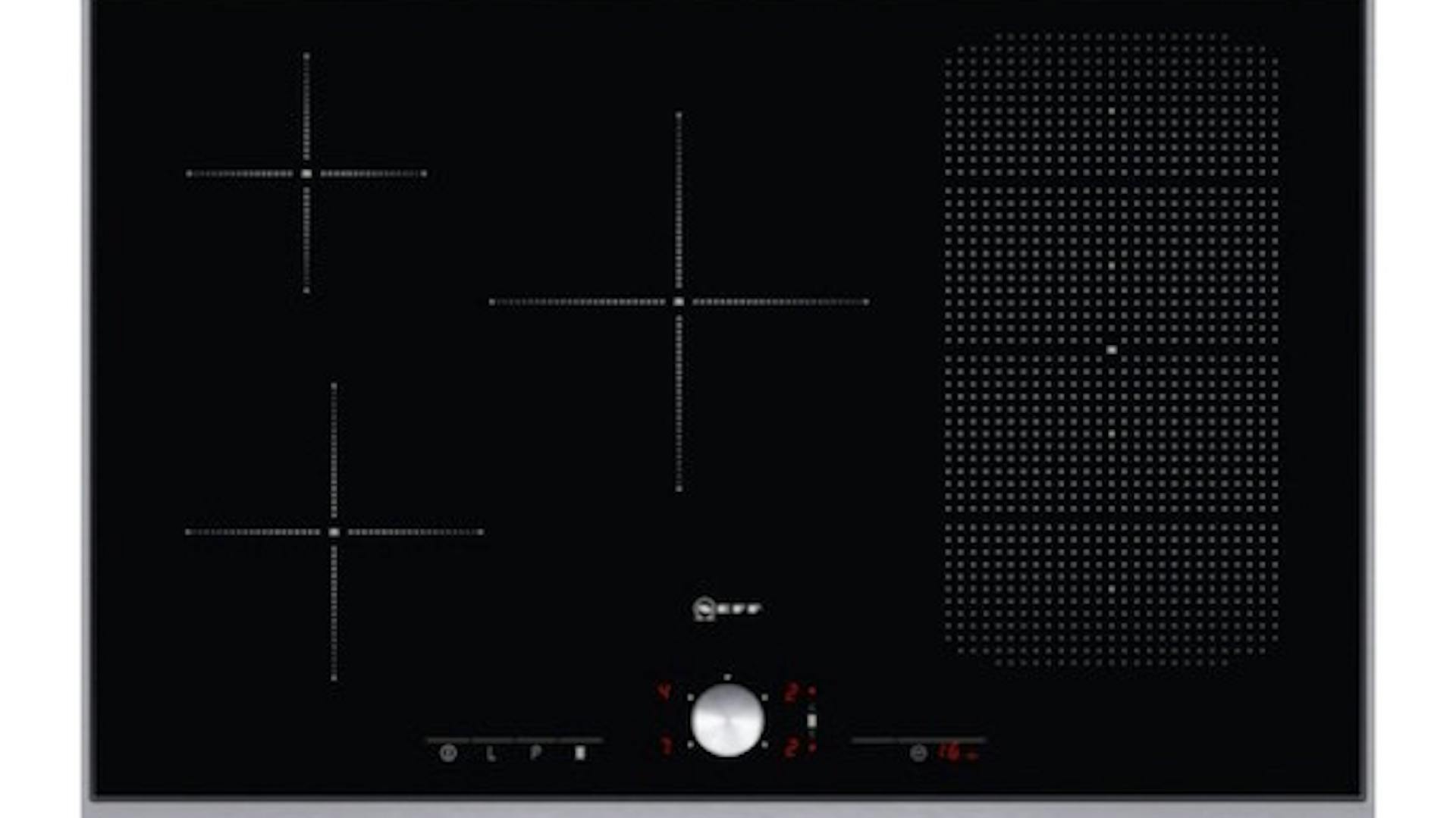 Schwarzes Kochfeld aus Glas