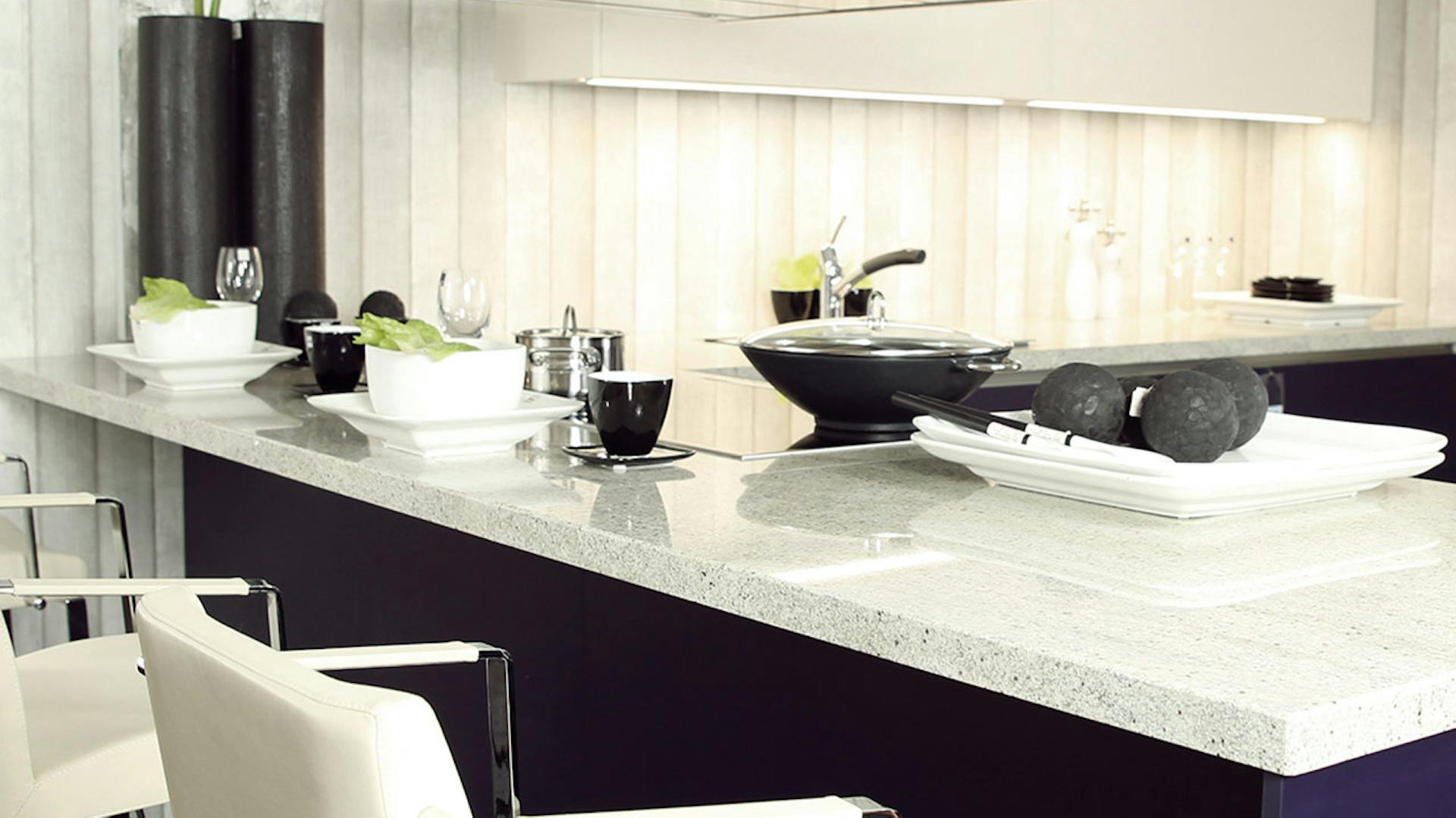 Konyha kőből készült munkalappal