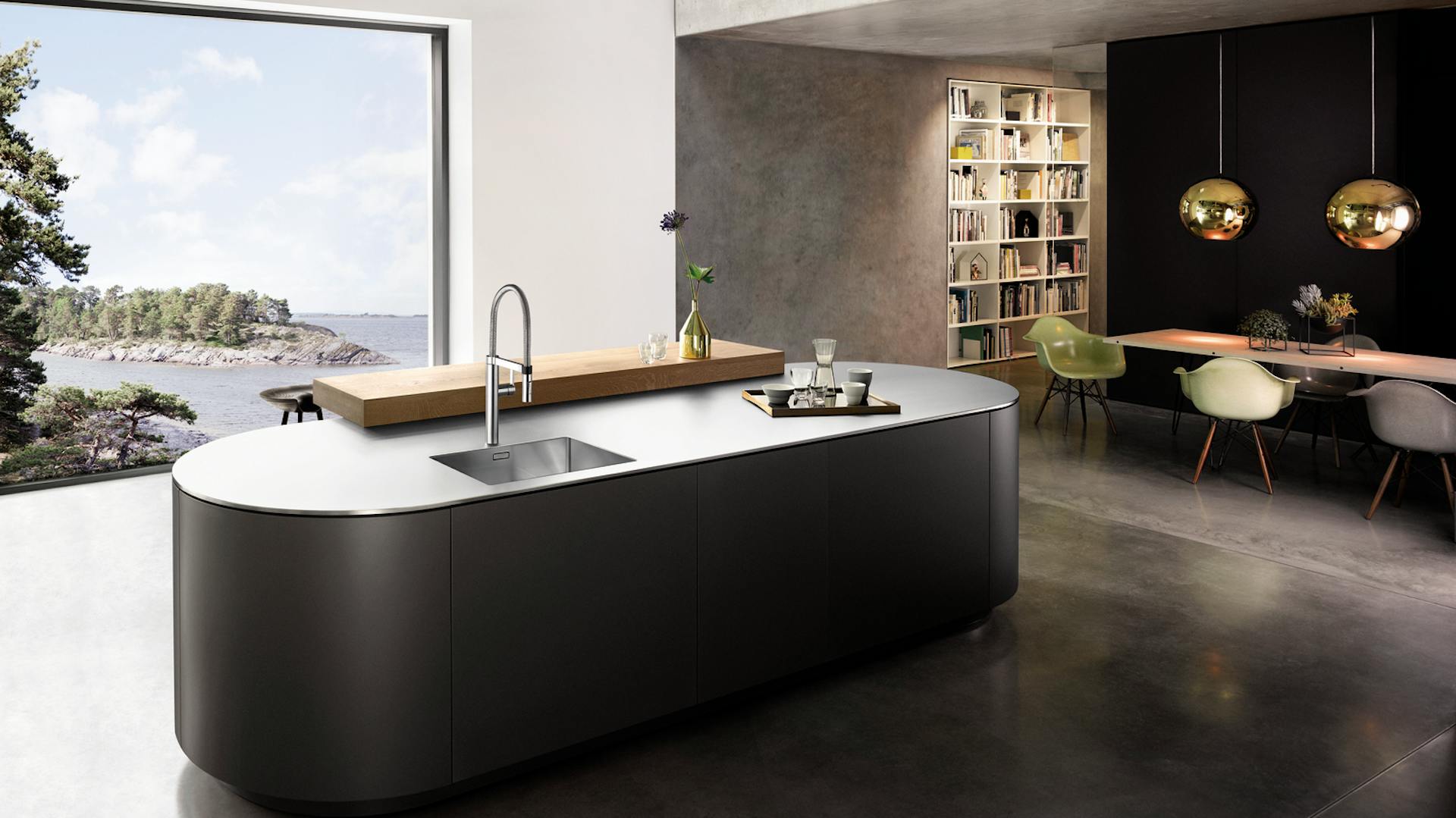 Moderne runde Küche