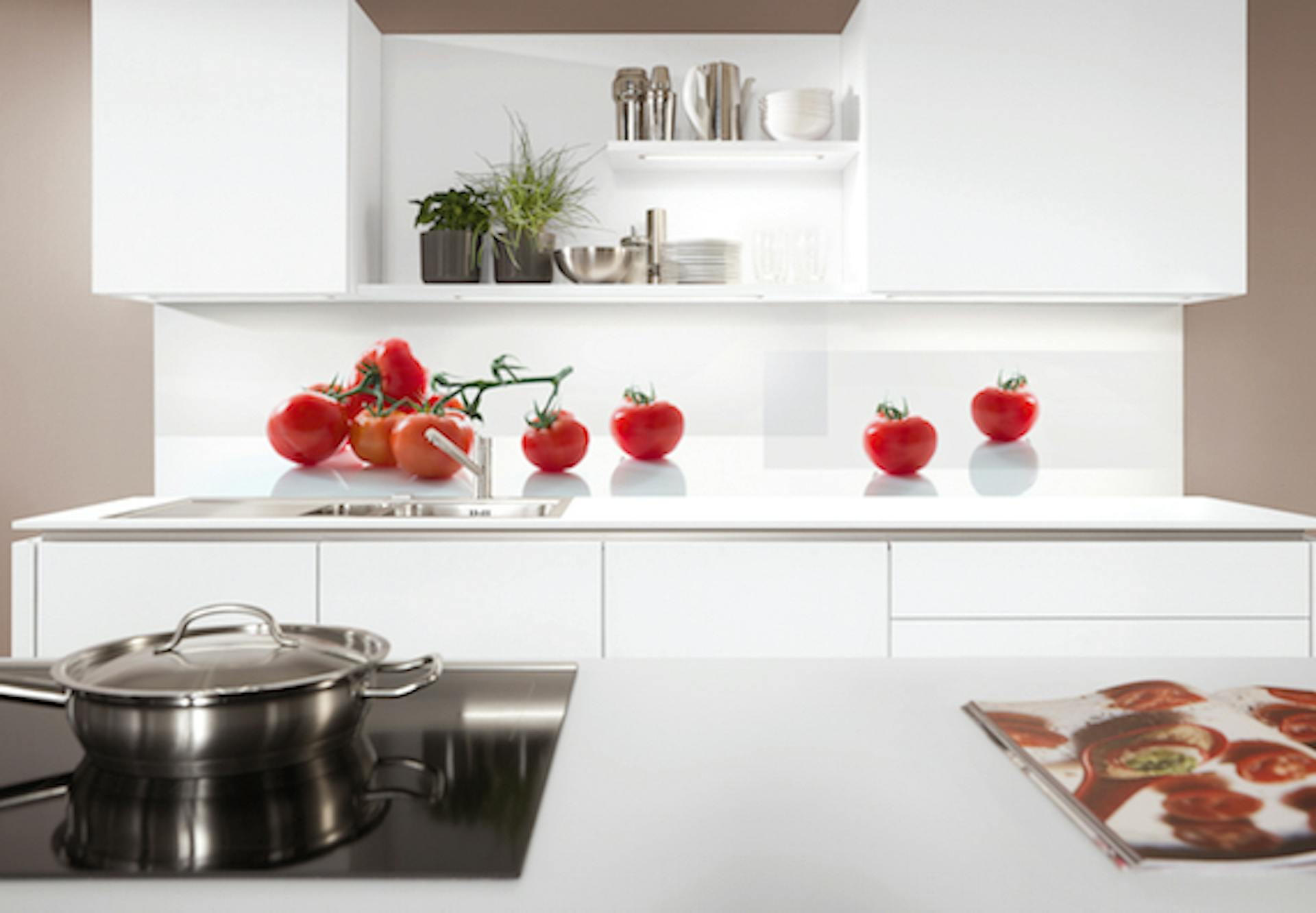 Parete posteriore con motivo pomodoro