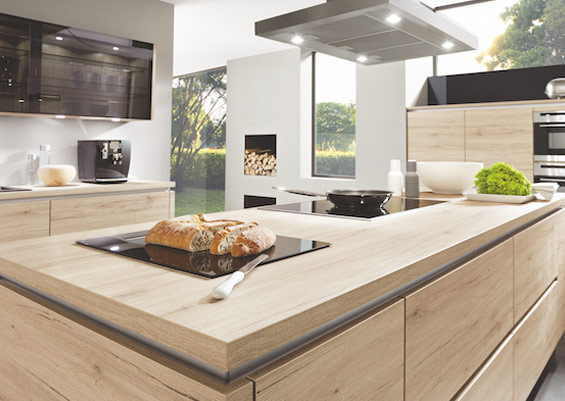 Beleuchtung bei Inselhaube