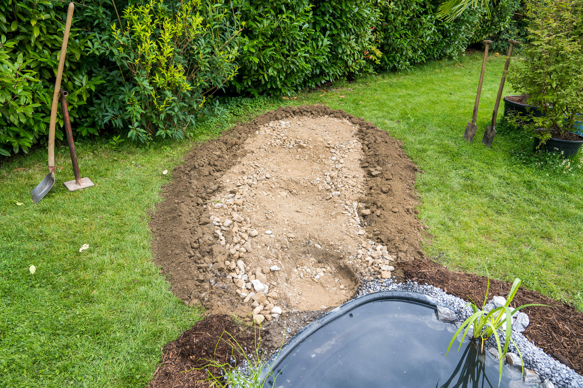 Bachlauf selber bauen Anleitung für den Garten OBI
