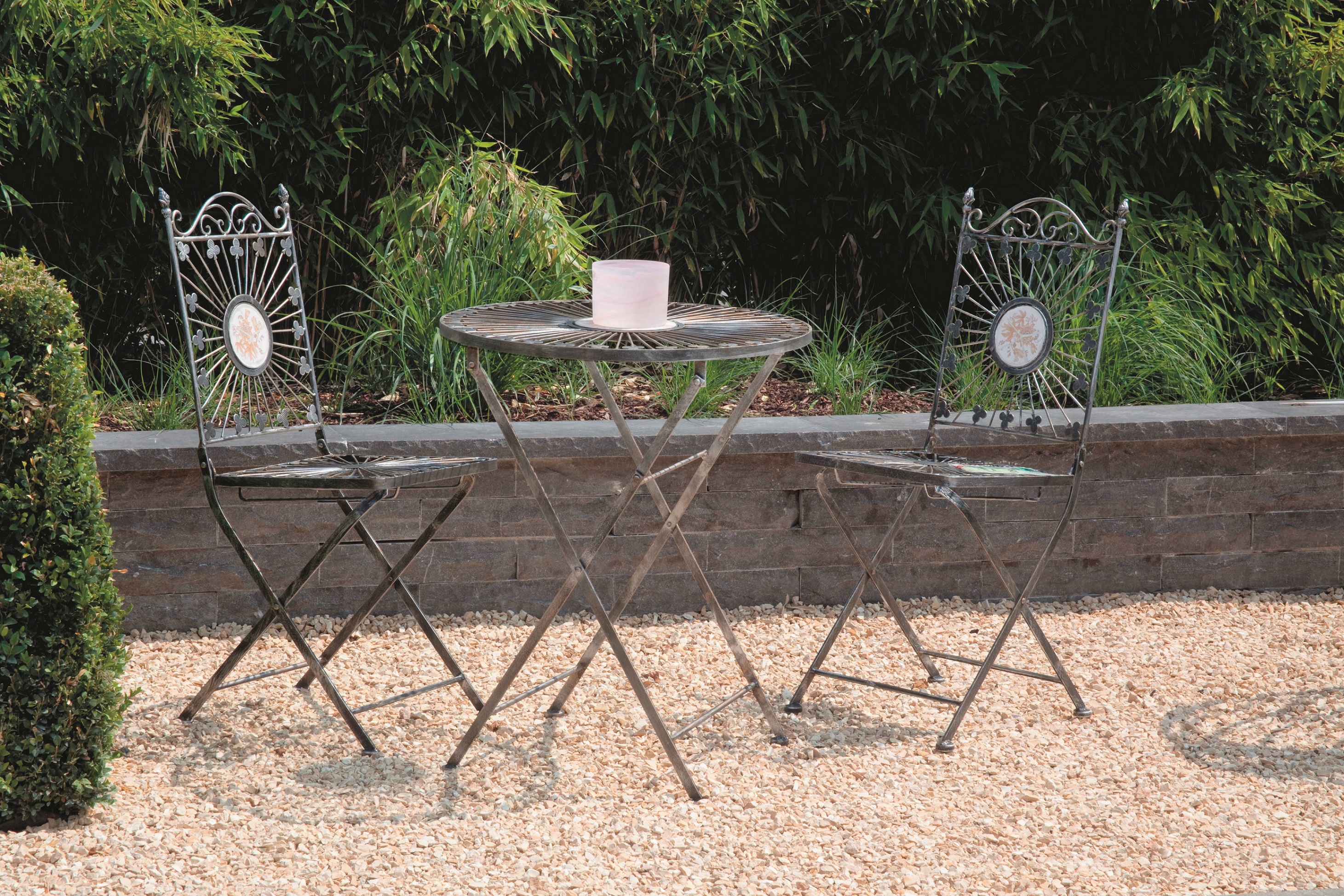 Terrasse aus Kies