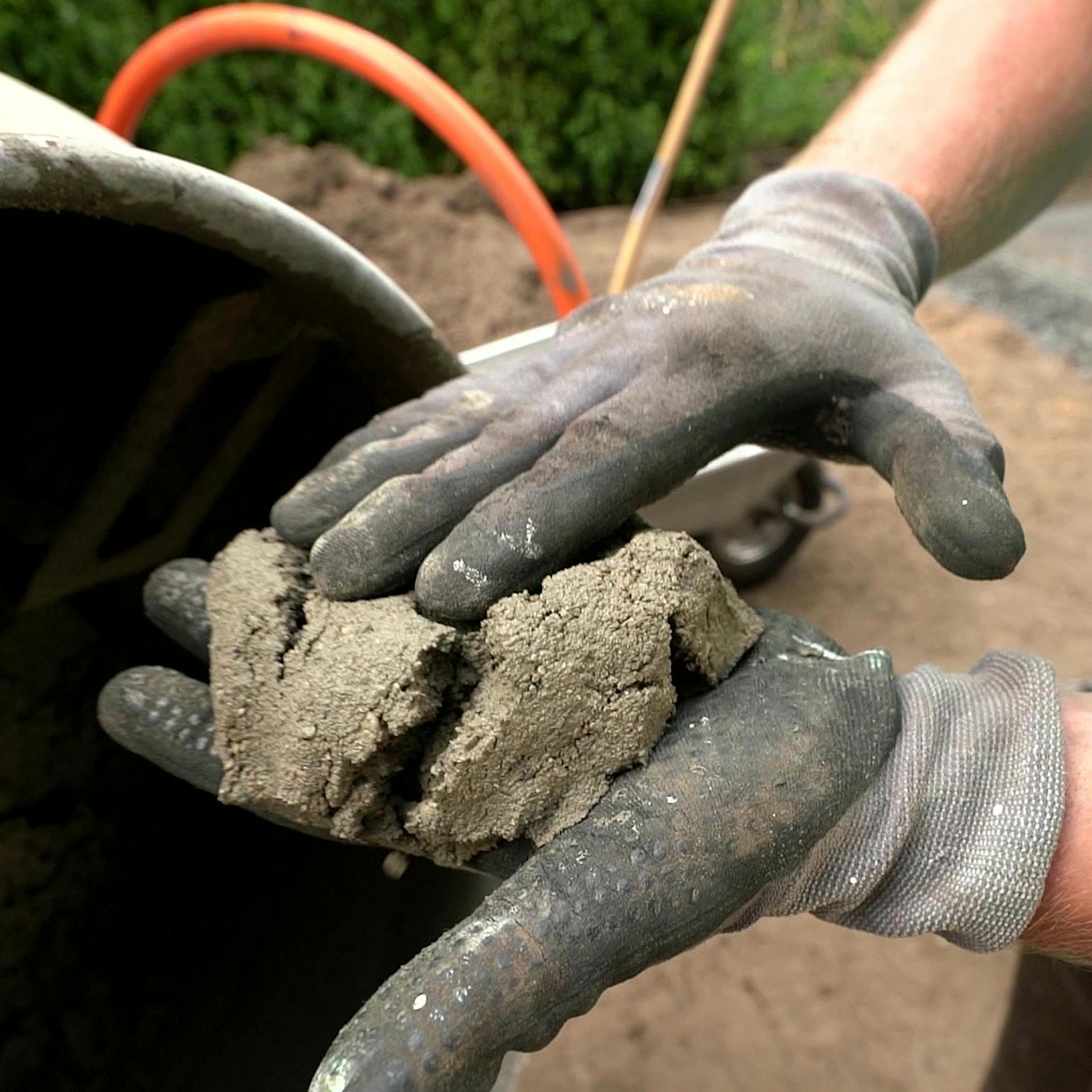 Schubkarre für große Mengen nutzen