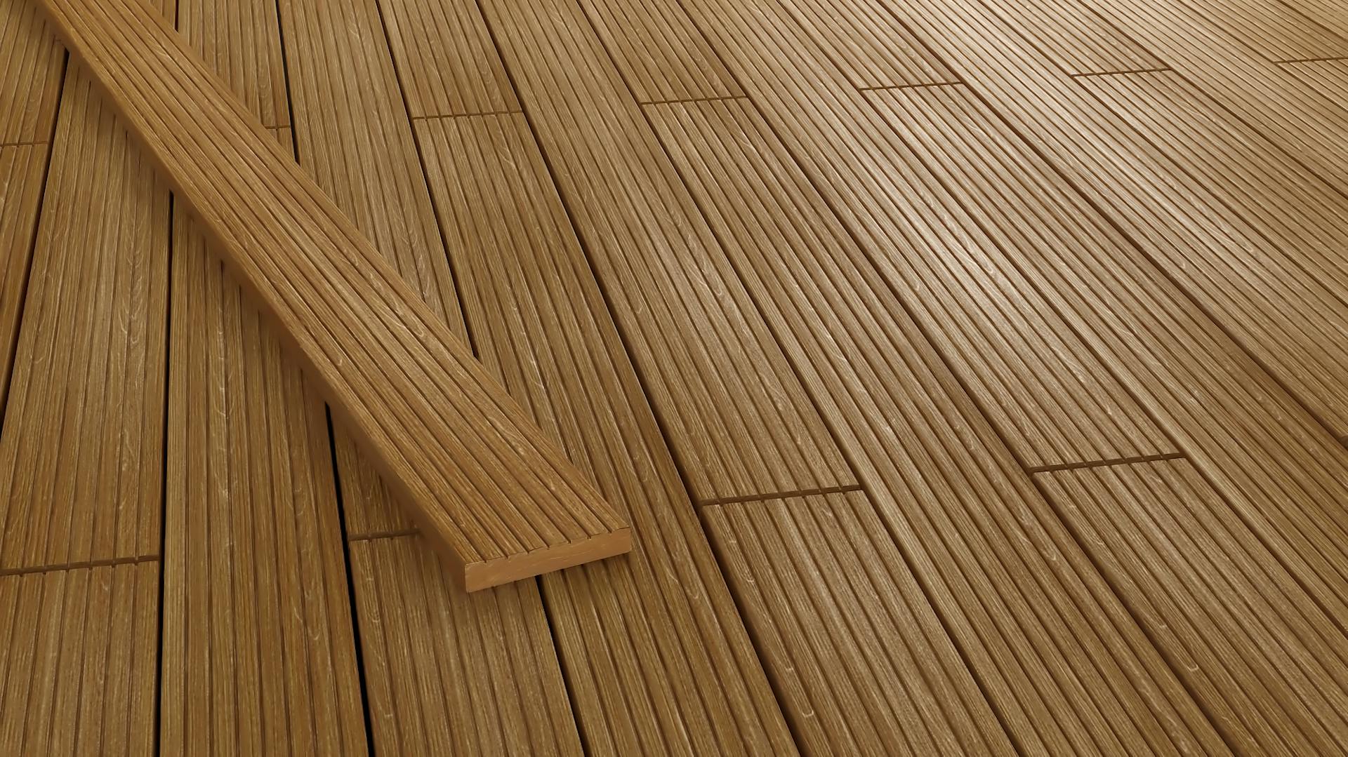 Detailansicht von Hartholz aus Bangkirai