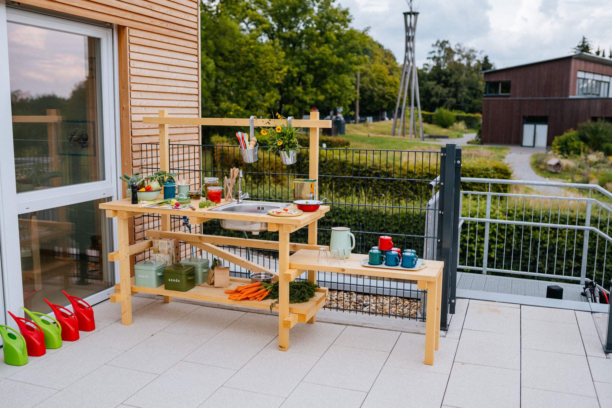 Cucina esterna sul terrazzo