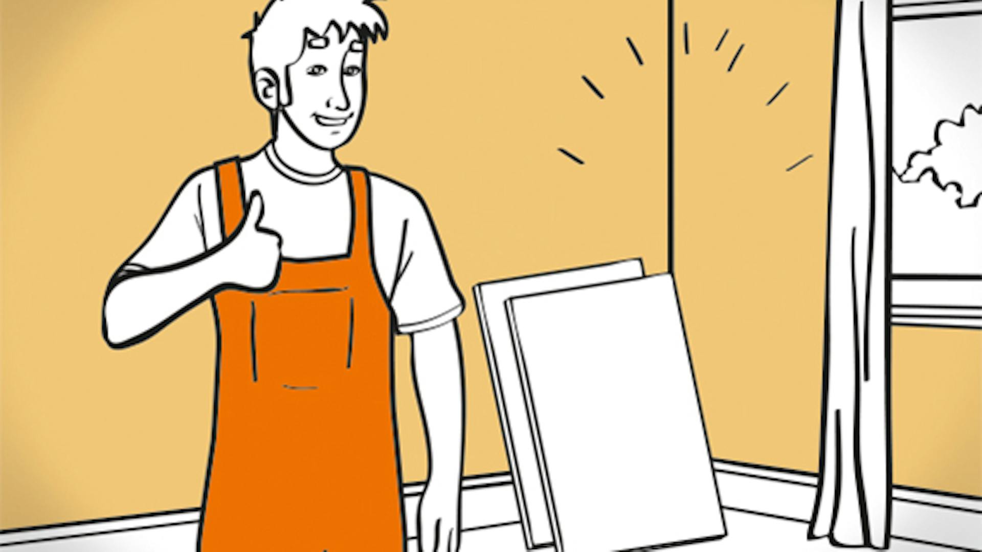 Osoba stojí pred stenou, o ktorú sa opierajú vápenosilikátové dosky.