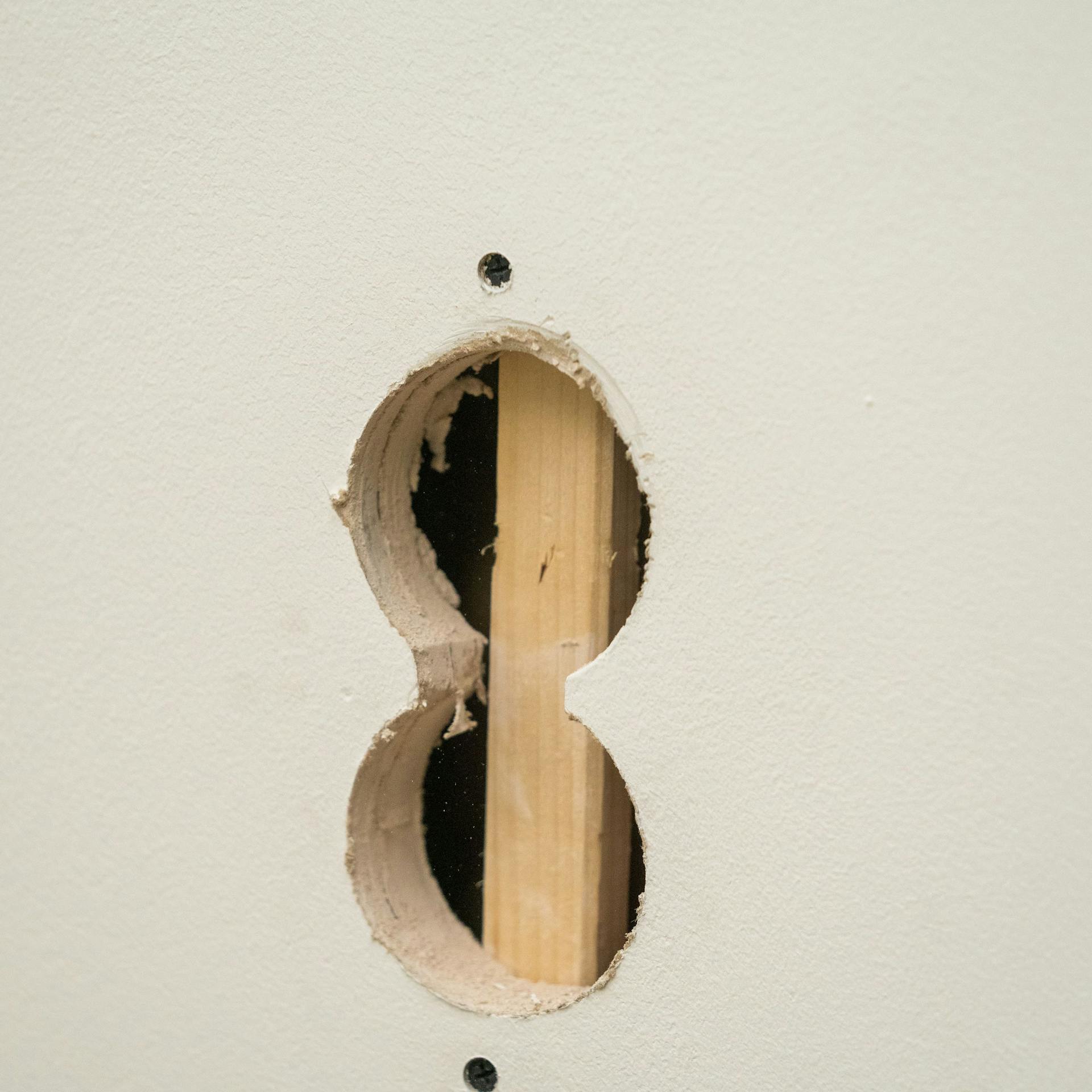 Verschraubte Unterkonstruktion in Gipskartonplattenwand