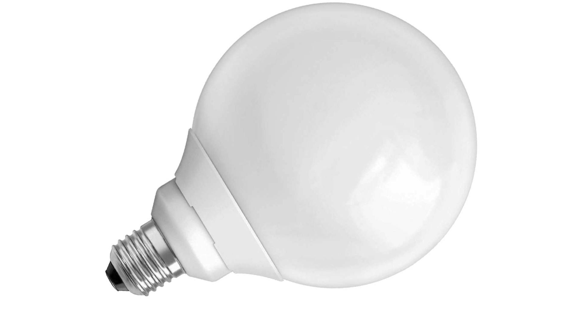 kugelförmige Energiesparlampe