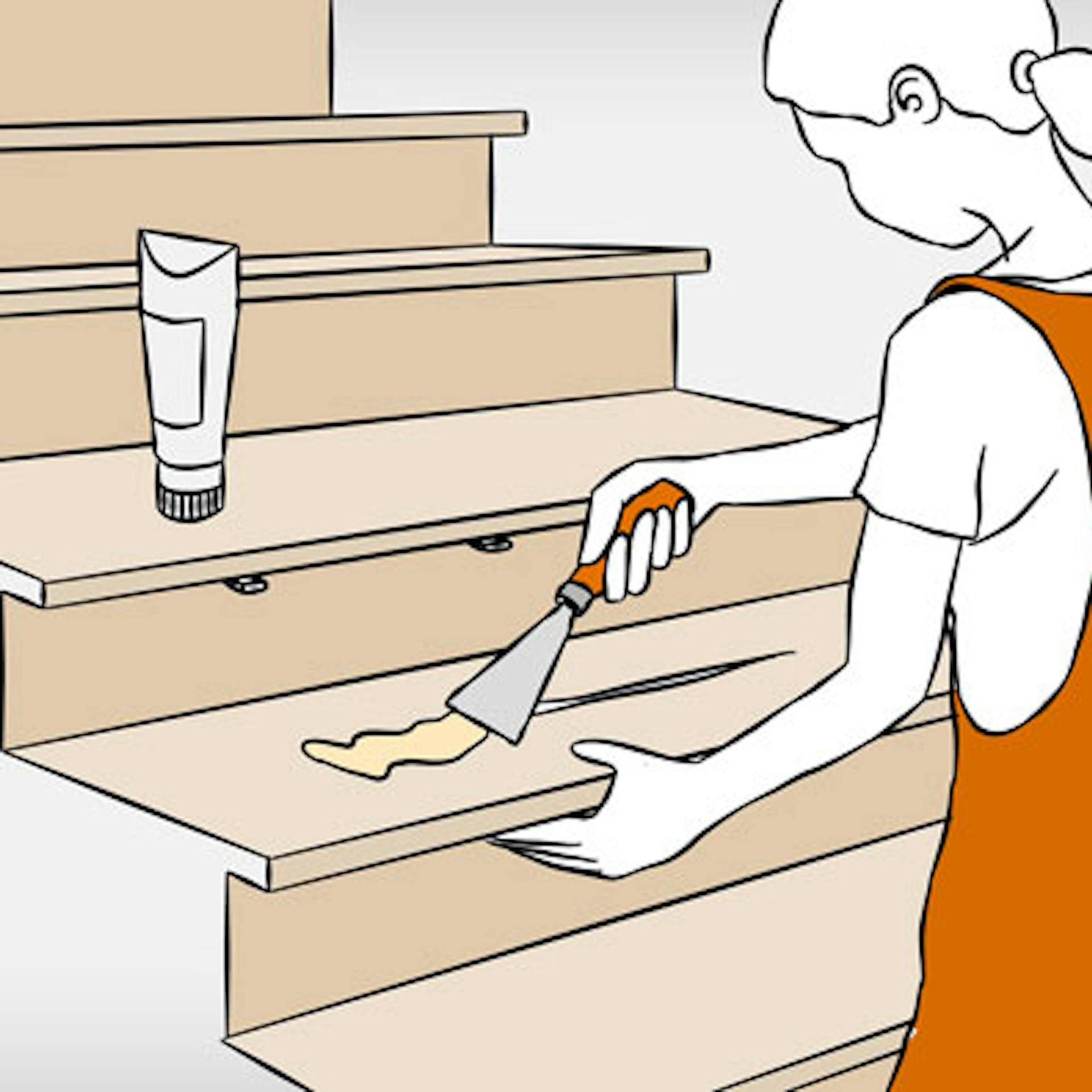 Renovácia drevených schodov v 6 krokoch Krok 2 Opravte schody