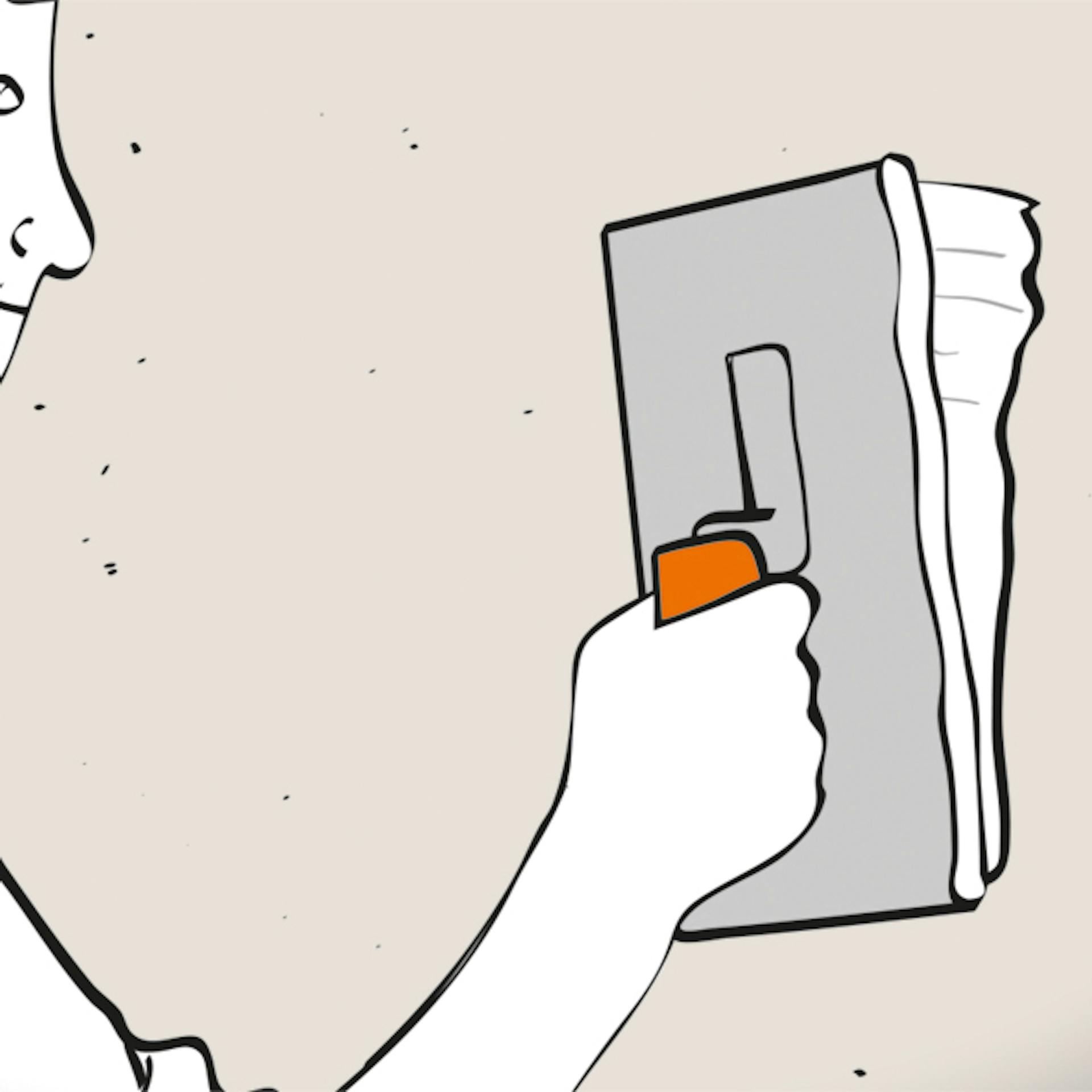 Löcher verputzen in 9 Schritten Schritt 6 Rauputz mit Reibebrett bearbeiten