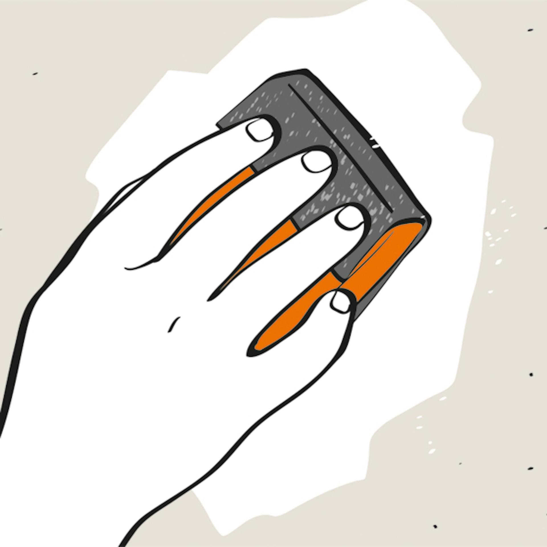 Löcher verputzen in 9 Schritten Schritt 8 Loch abschleifen