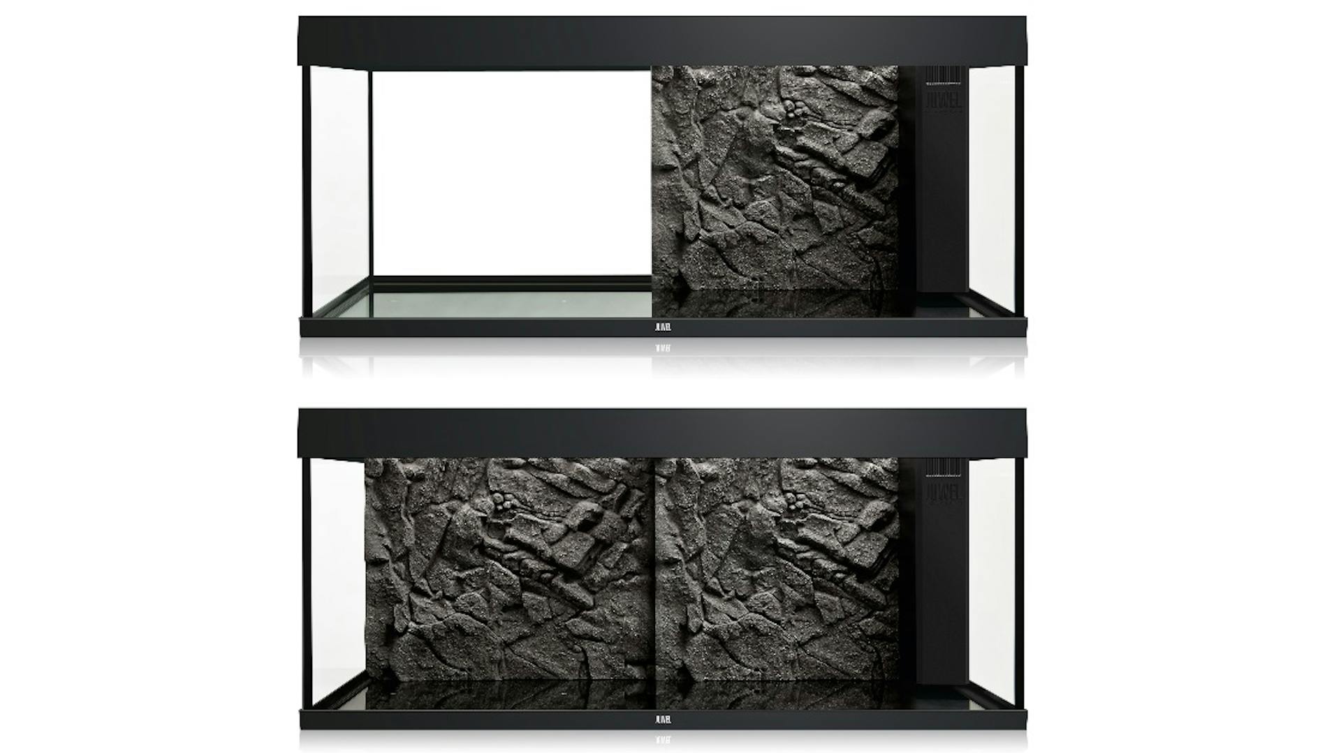 Aquarium einrichten Dekoration Rückwand