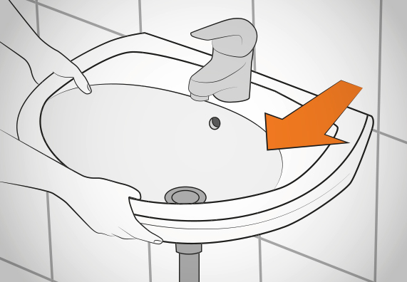 Retirer l’ancien lavabo