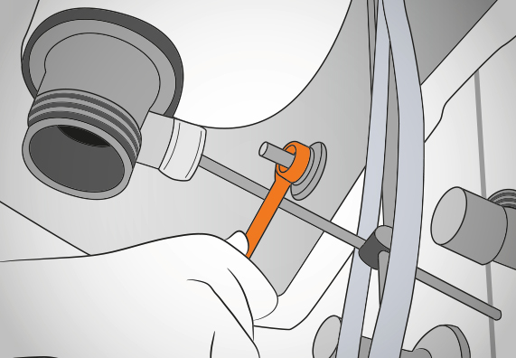 Fixer le nouveau lavabo