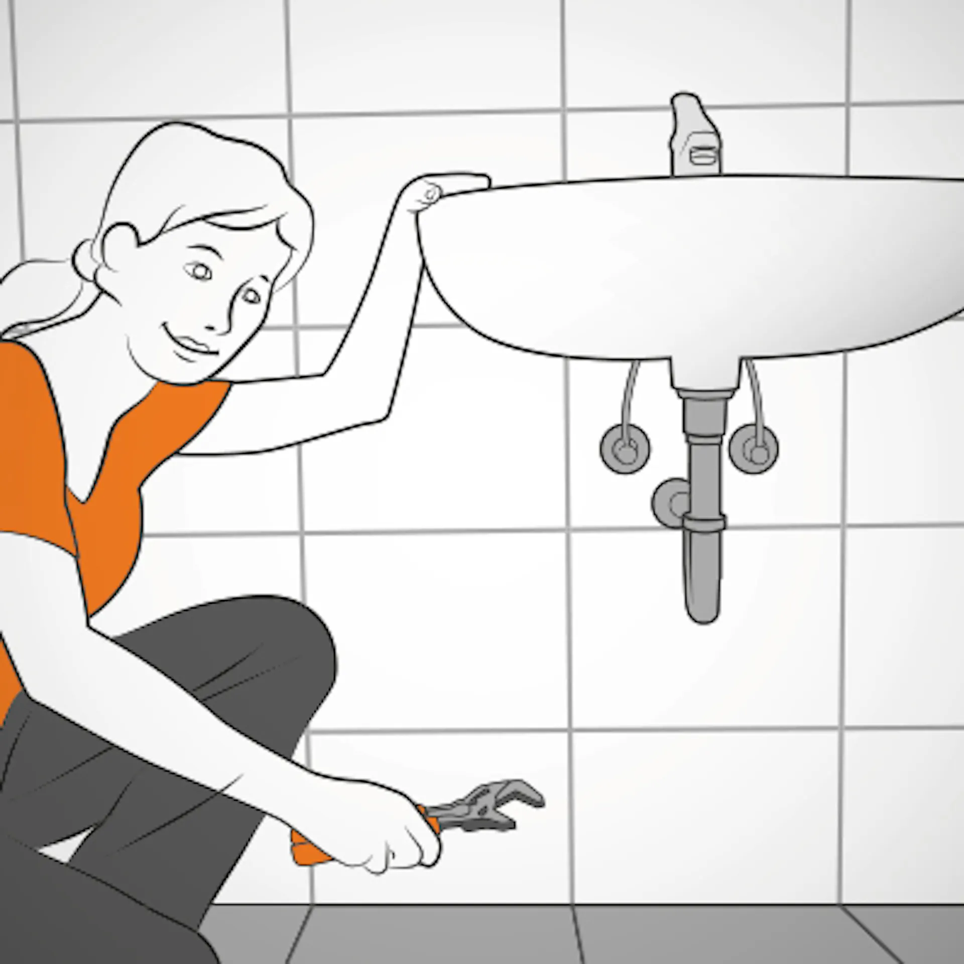 Installer un lavabo