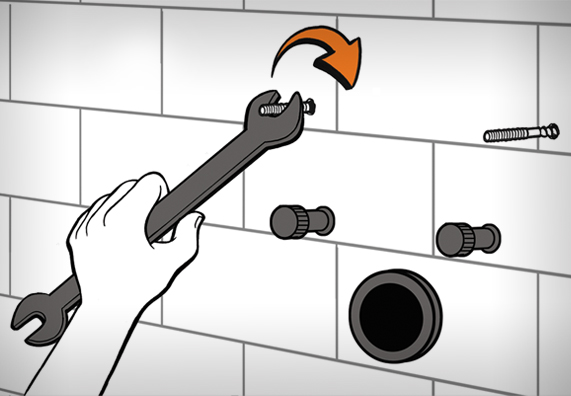 Visser les vis à double filetage