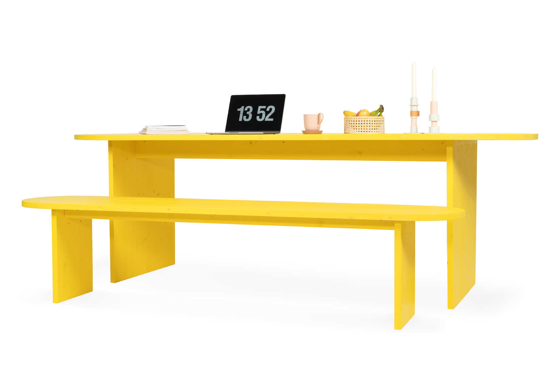 Sitzbank Clemens in weißer Farbe.