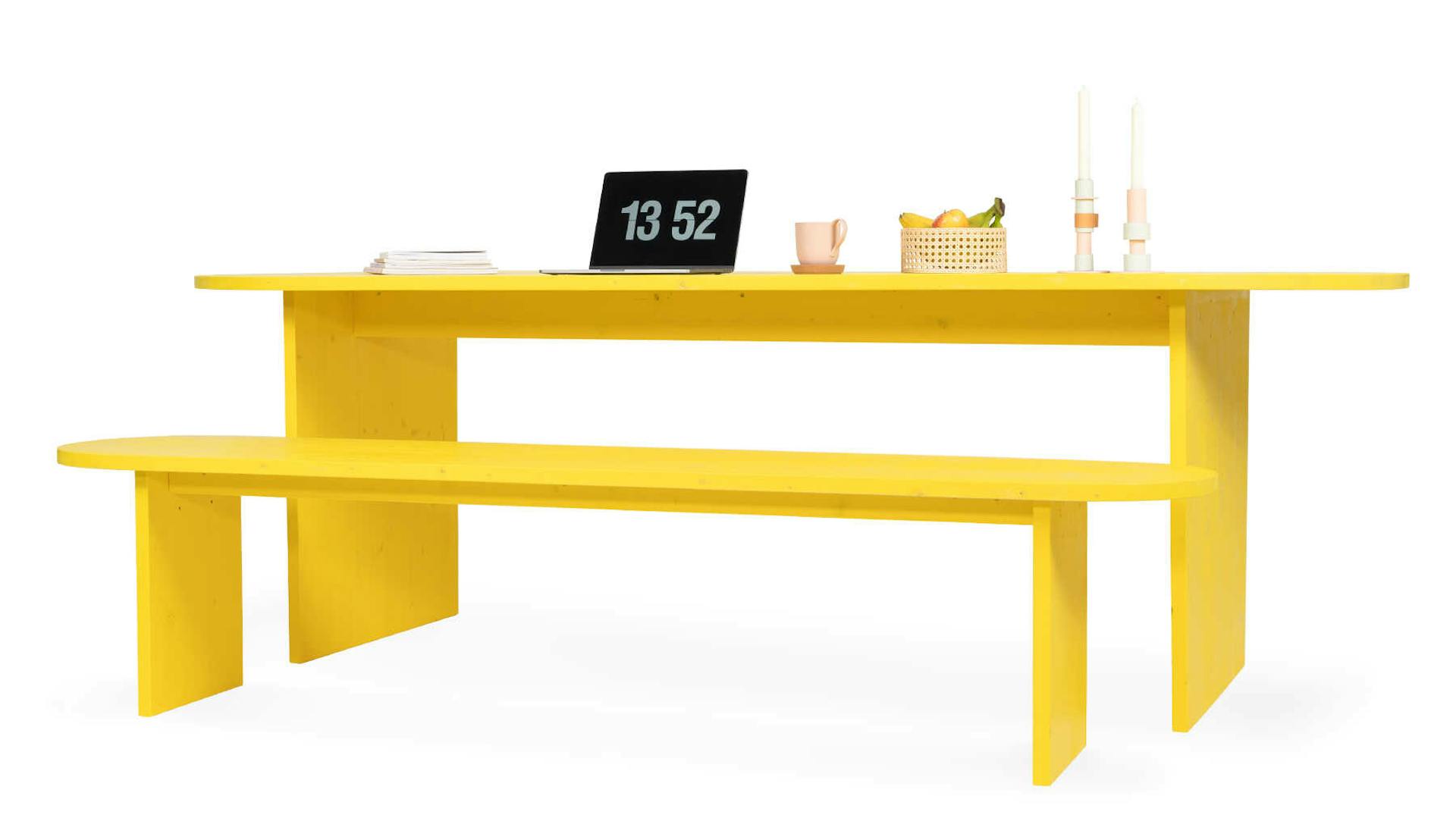 Sitzbank Clemens in weißer Farbe.