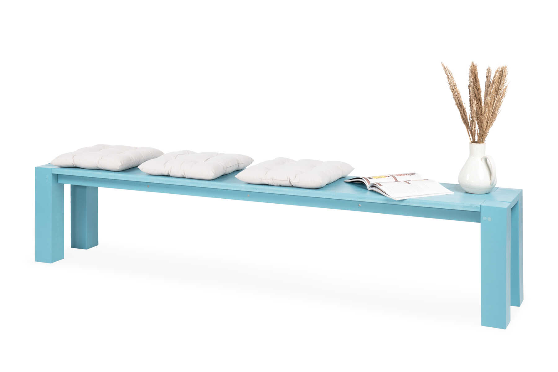 Bank Maren in türkis.