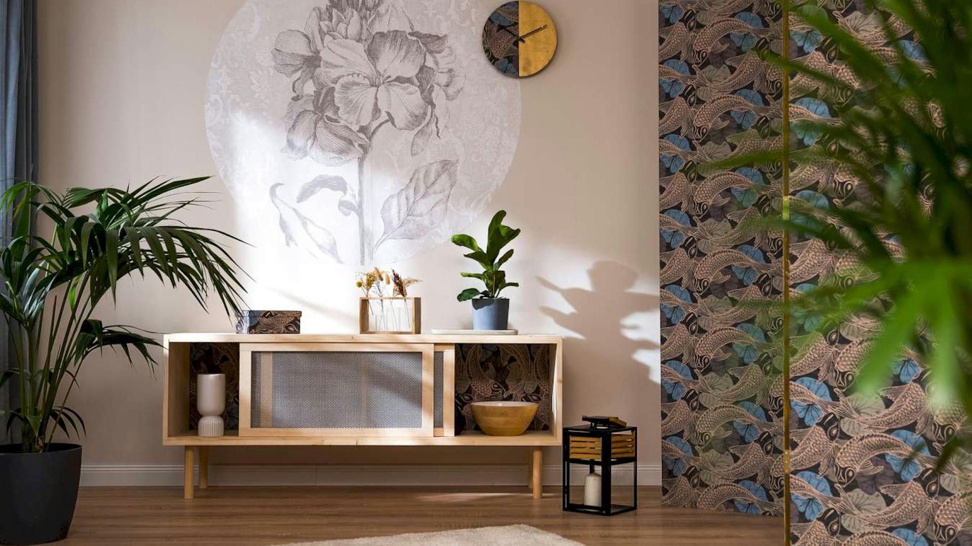 Runde Komar Fototapeten