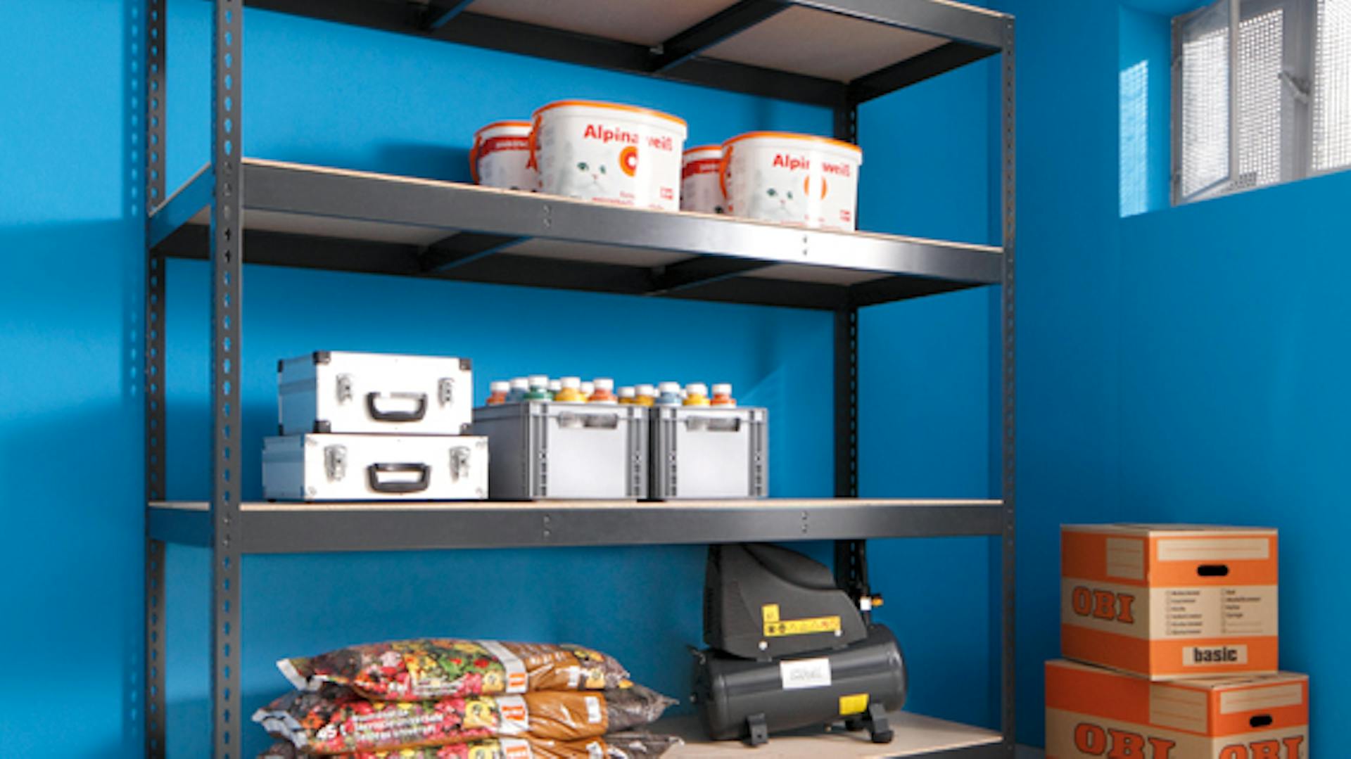 Scaffale per carico pesante in cantina