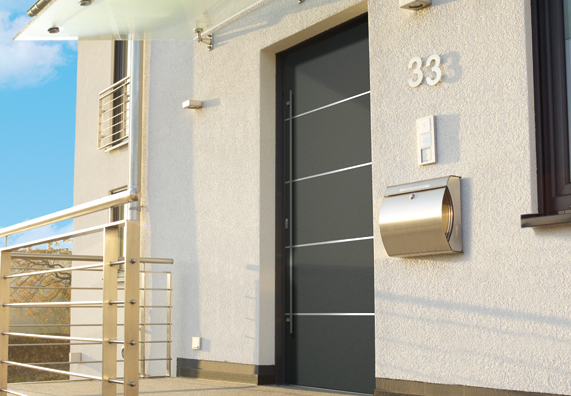 Schüco Haustür aus Aluminium