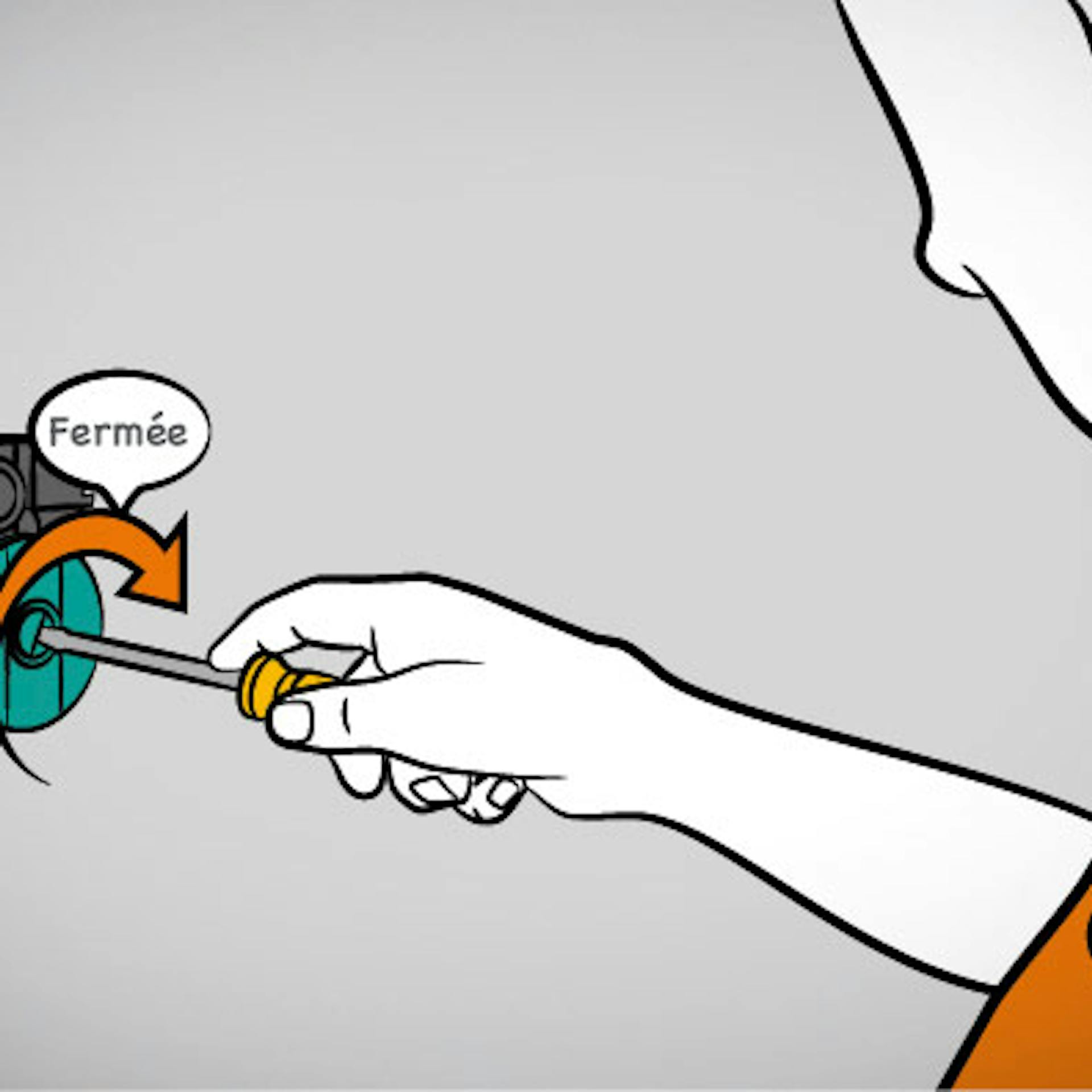 Spegnere la pompa di circolazione