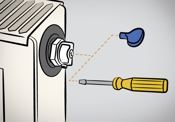 Individuare le valvole di sfiato
