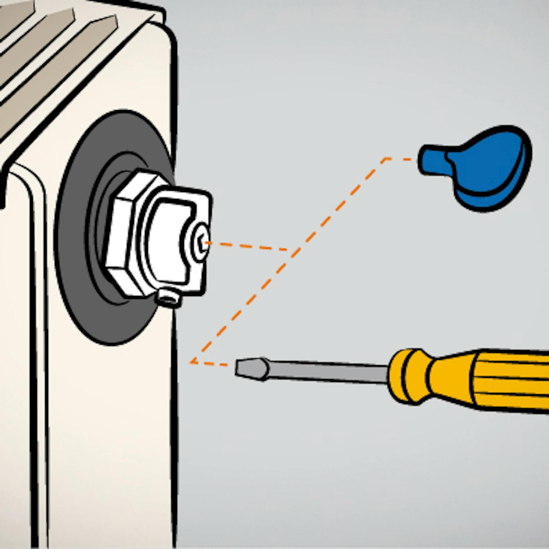 Individuare le valvole di sfiato