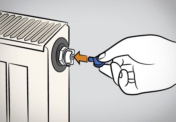 Aprire le valvole di sfiato