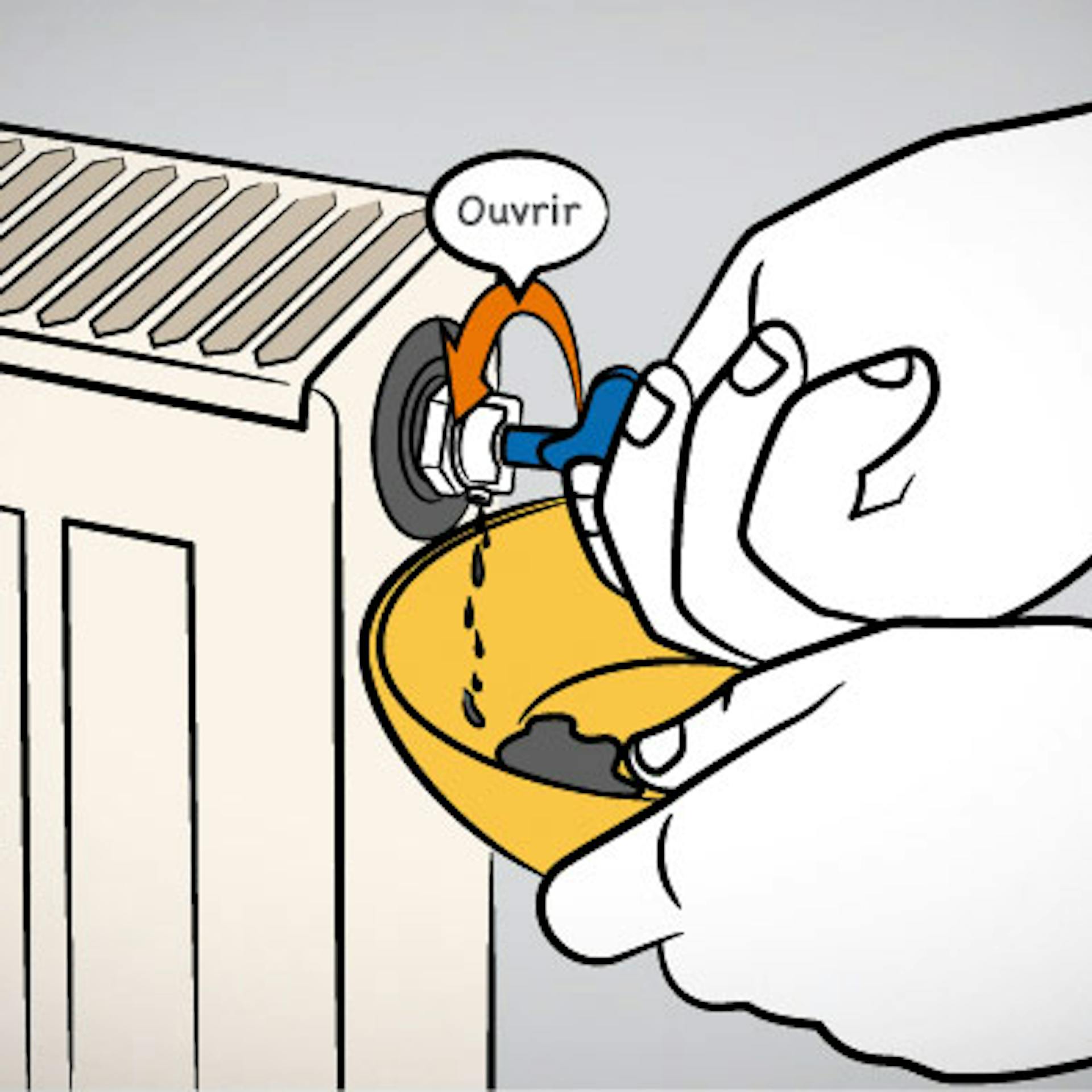 Raccogliere l’acqua fuoriuscita