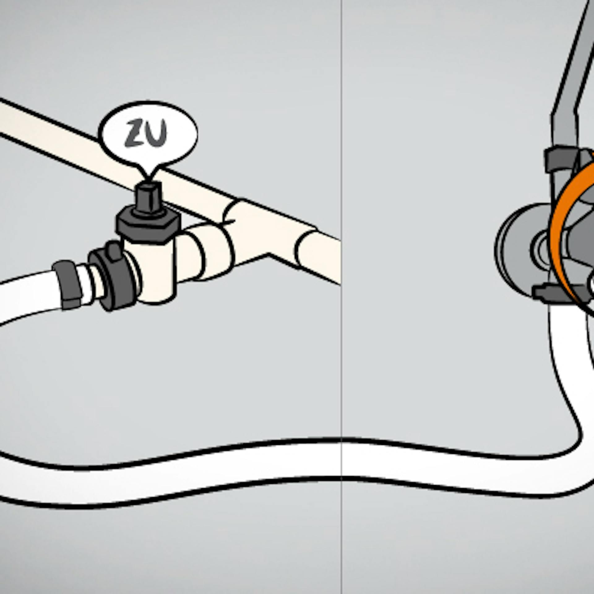 A fűtőberendezés és a vízcsatlakozás töltőszelepének elzárása.