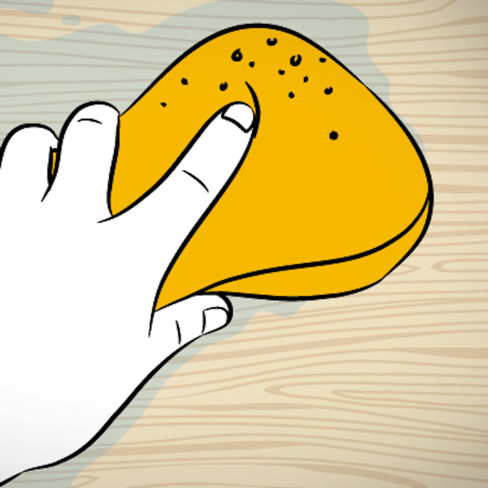 Vlhčenie dreva špongiou