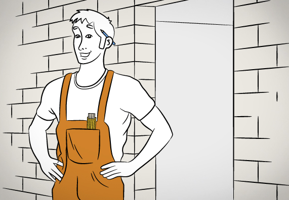 Montaggio della porta interna