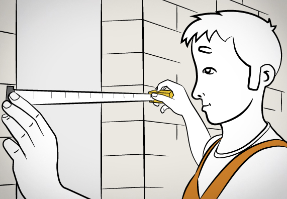 Prima della posa controlla l’apertura del muro