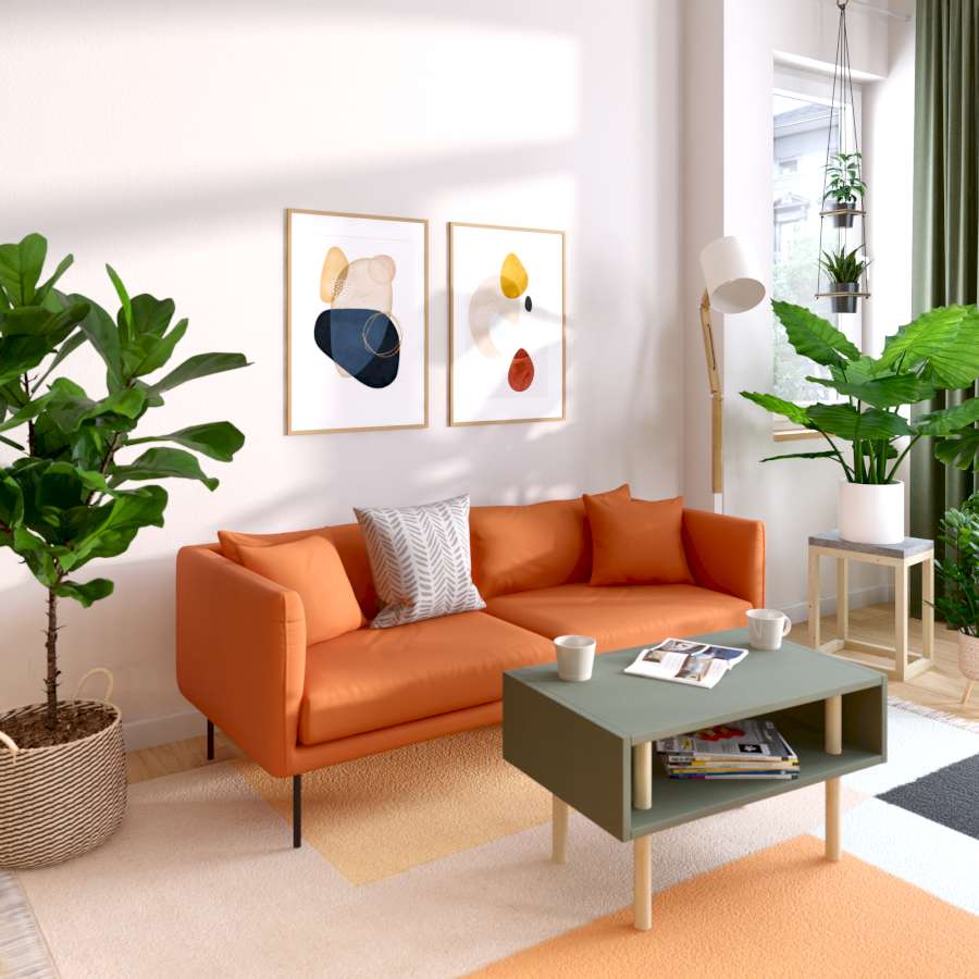 Dekoration in Szene setzen.