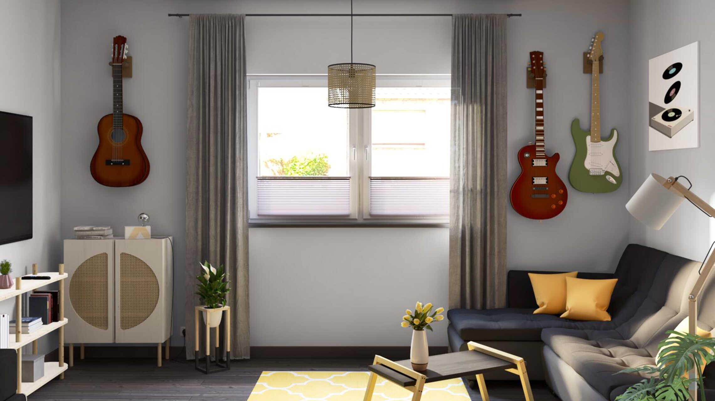 Natürliches Musikzimmer Inspirationen OBI
