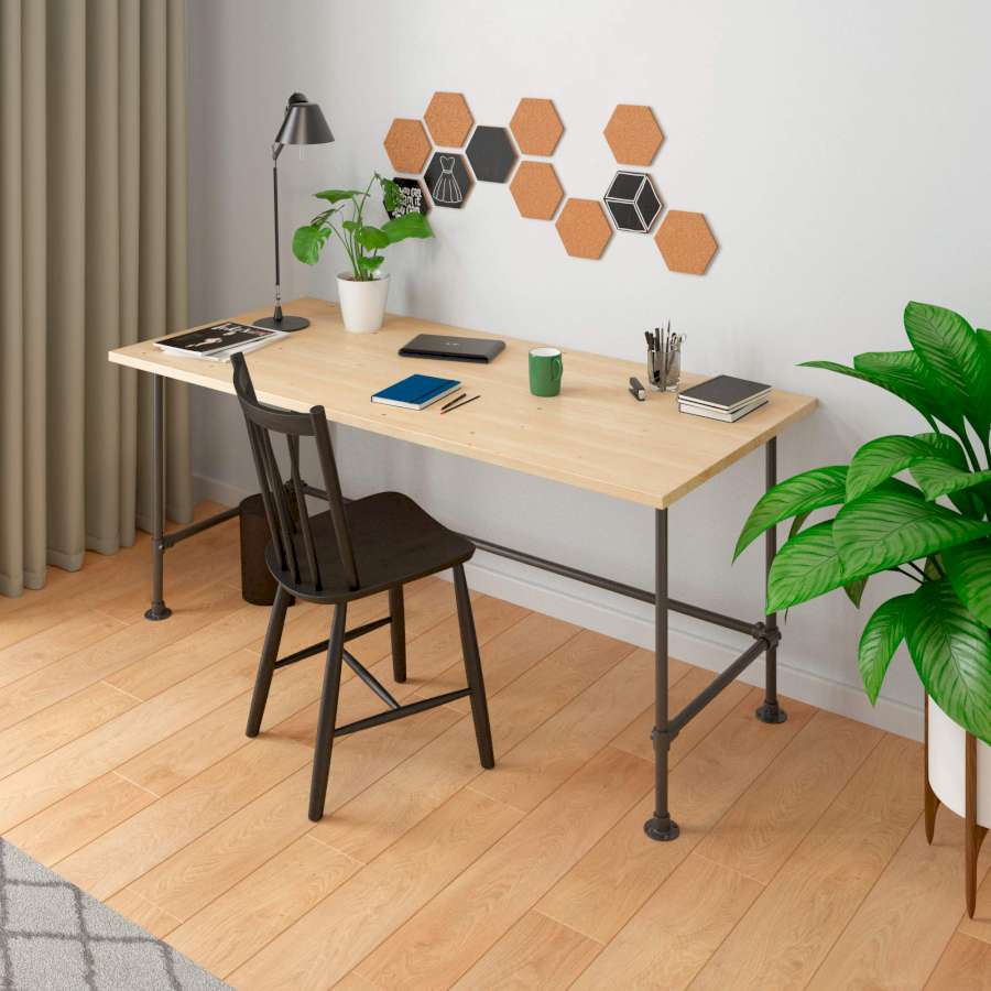 Stahlrohrschreibtisch 