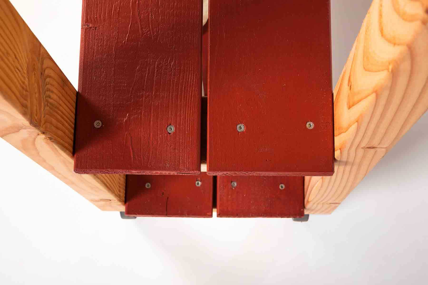 Mittlere und untere Platte von Servierwagen Sophie in Rot