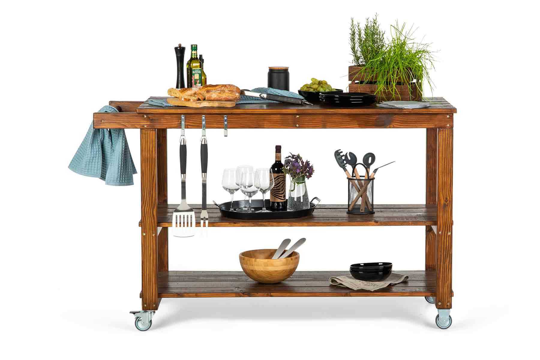 Servierwagen Sophie in Braun