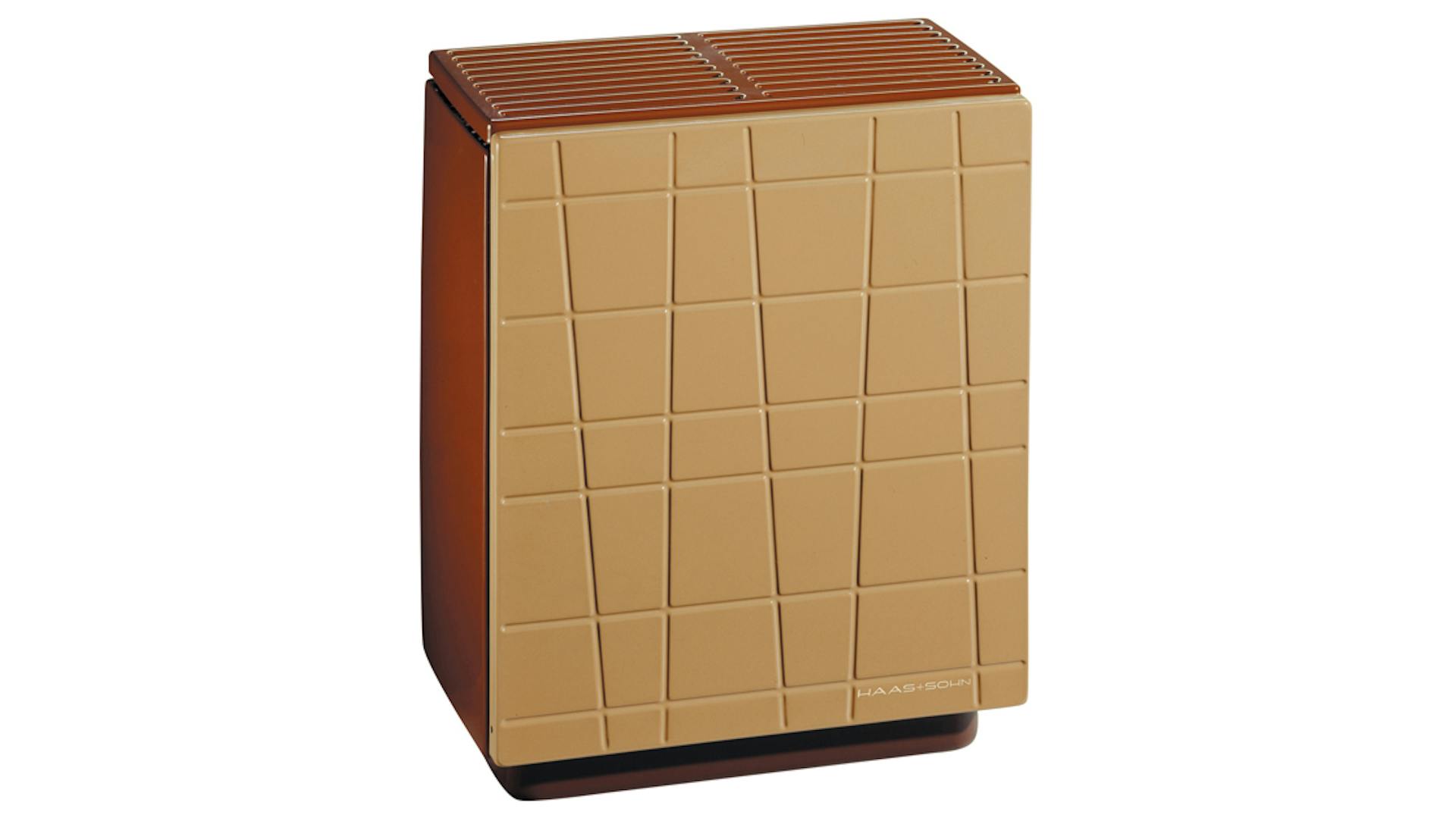 Ein Ölofen in der Farbe beige