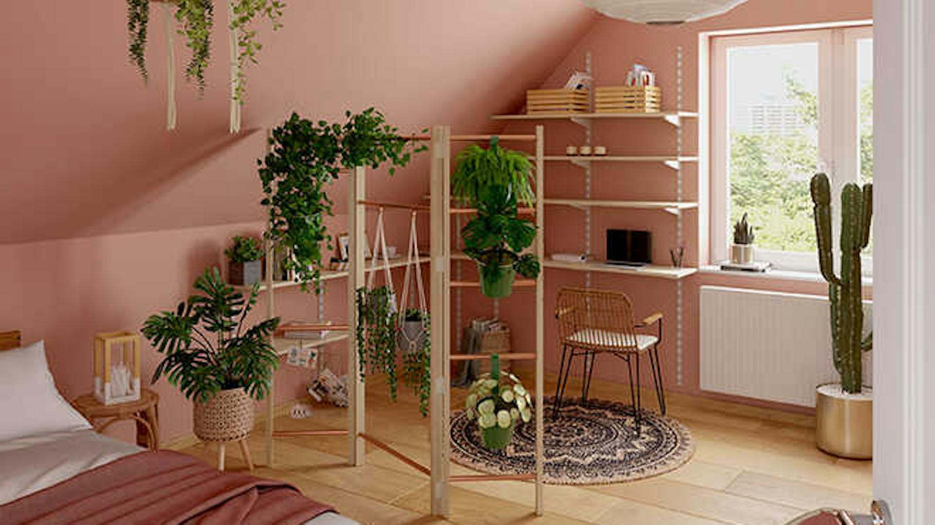 Schlafzimmer im Boho Stil